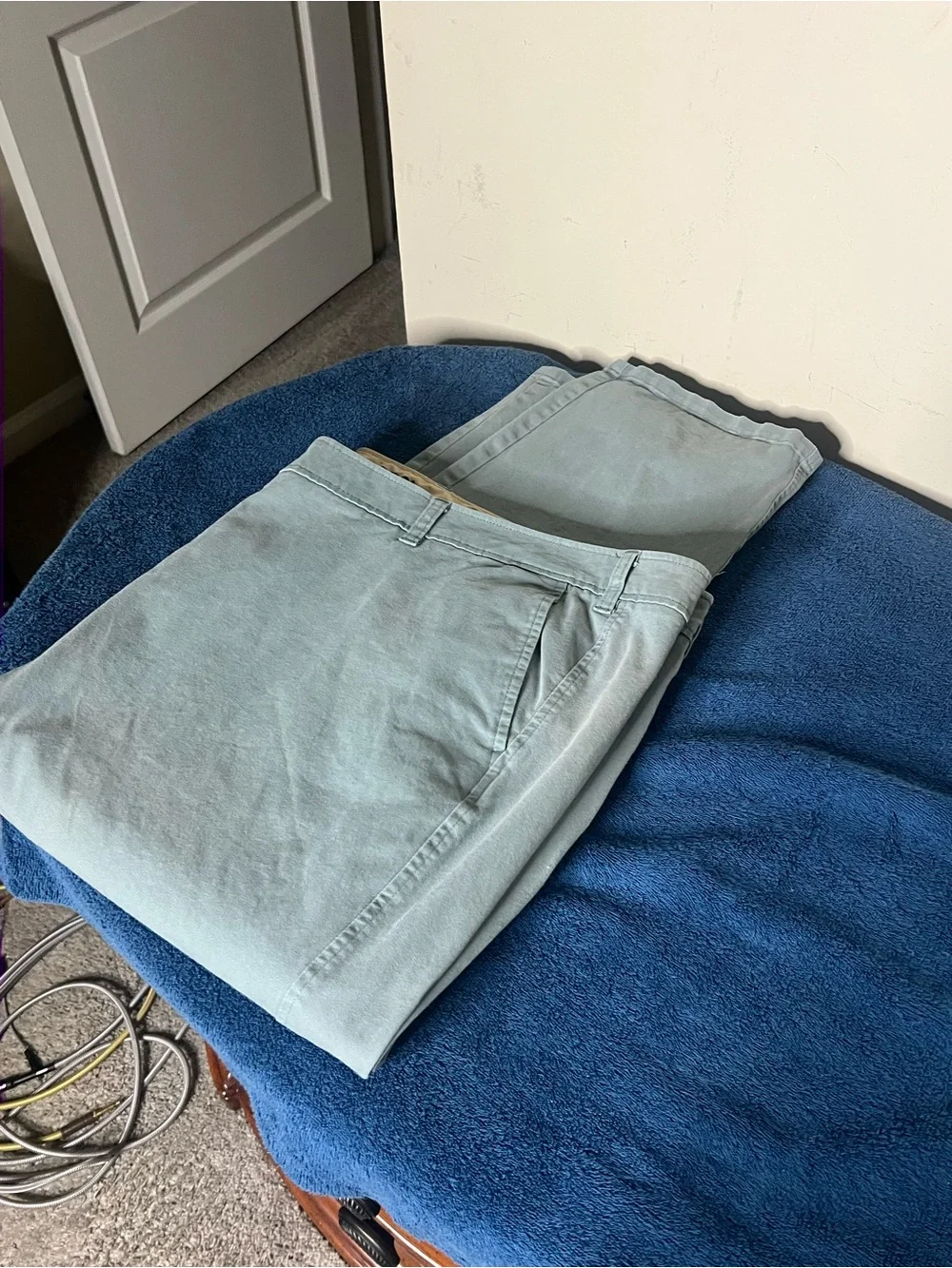 Men's Light Blue Casual Chino Pants